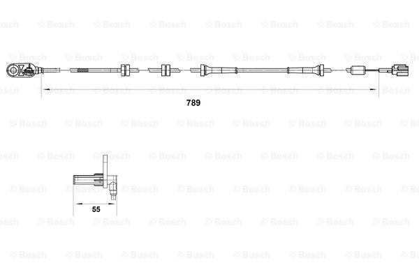 BOSCH jutiklis, rato greitis 0 265 007 465