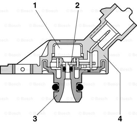 BOSCH jutiklis, įsiurbimo kolektoriaus slėgis 0 281 002 244