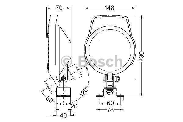 BOSCH darbinė šviesa 0 306 480 002