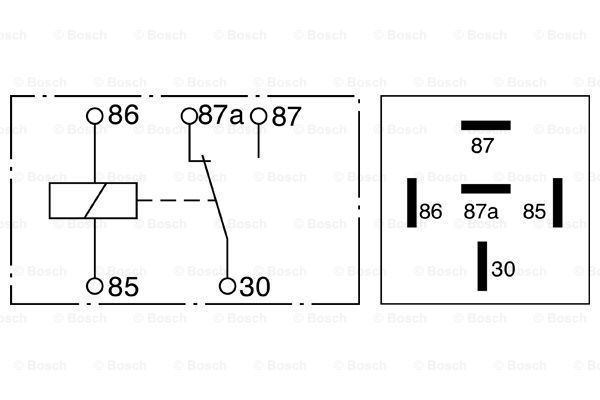 BOSCH daugiafunkcė relė 0 332 204 201