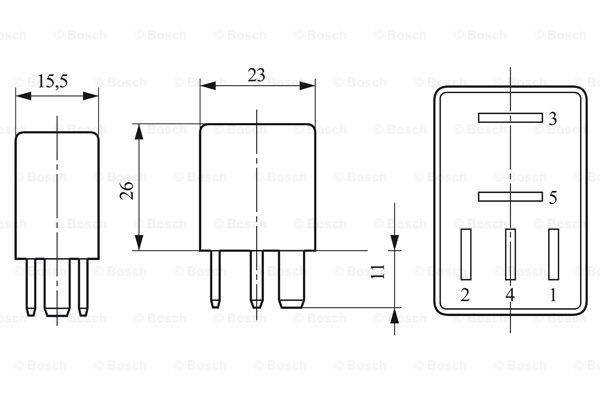 BOSCH daugiafunkcė relė 0 332 207 405