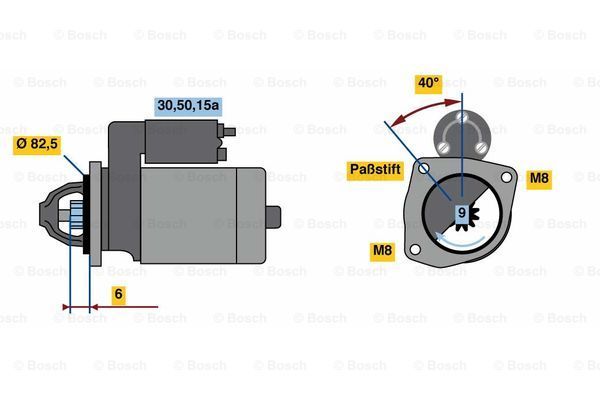 BOSCH Стартер 0 986 010 660