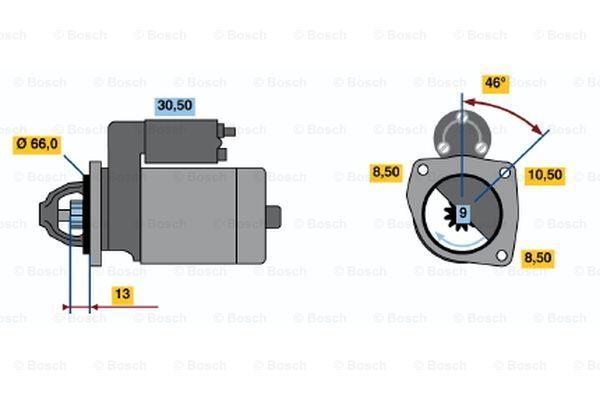 BOSCH Стартер 0 986 011 651