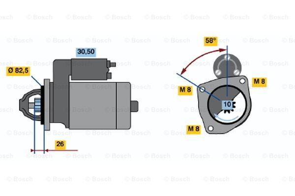 BOSCH Стартер 0 986 014 700