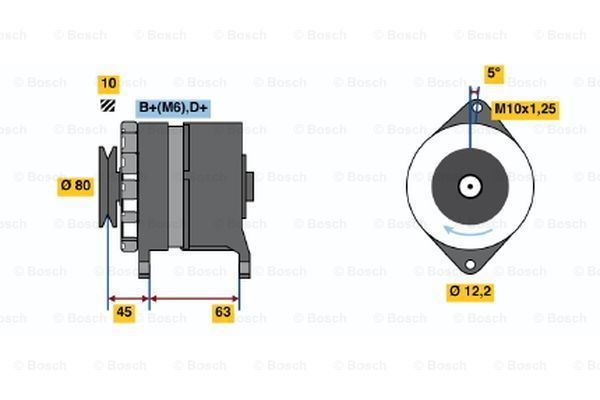 BOSCH Генератор 0 986 034 390