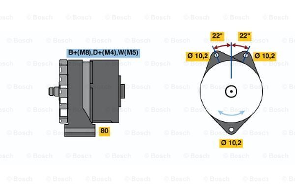 BOSCH kintamosios srovės generatorius 0 986 036 920