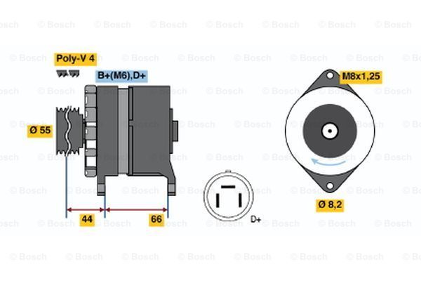 BOSCH Генератор 0 986 038 220