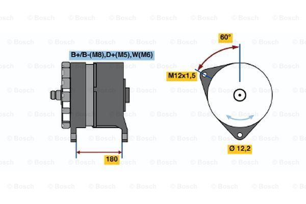 BOSCH Генератор 0 986 039 140