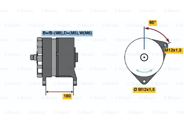 BOSCH Генератор 0 986 039 530