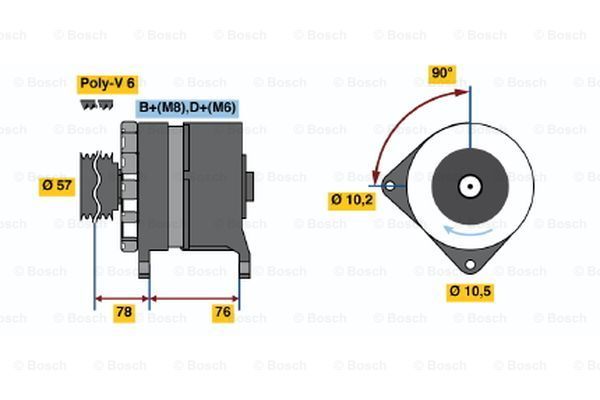 BOSCH Генератор 0 986 039 630