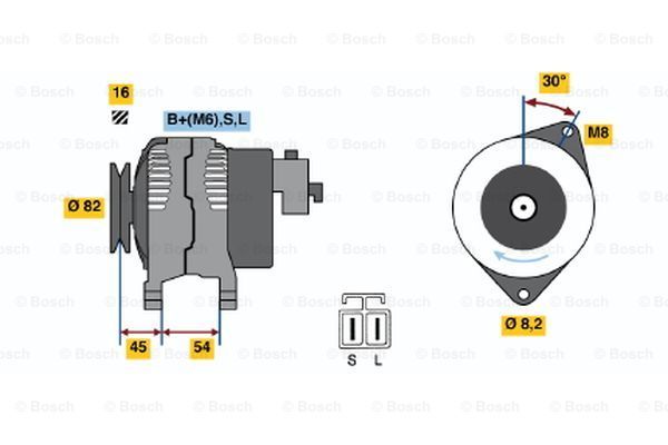 BOSCH Генератор 0 986 042 281