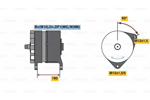 BOSCH Генератор 0 986 080 360