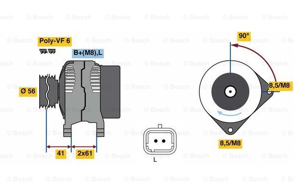 BOSCH Генератор 0 986 081 270