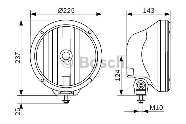 BOSCH Фара дальнего света 0 986 310 970