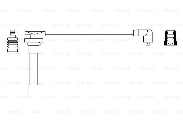 BOSCH Провод зажигания 0 986 356 172