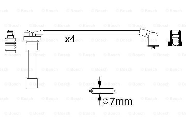 BOSCH Комплект проводов зажигания 0 986 356 793