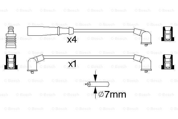 BOSCH Комплект проводов зажигания 0 986 356 921