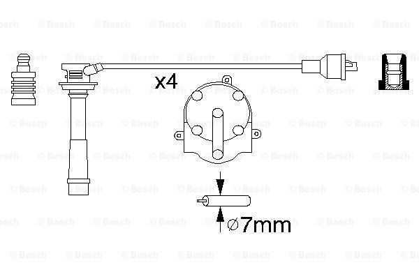 BOSCH Комплект проводов зажигания 0 986 356 953