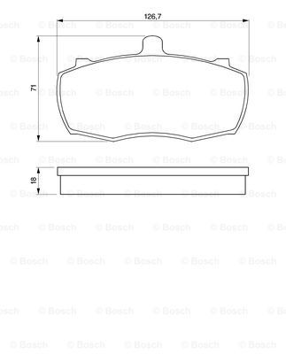 BOSCH Комплект тормозных колодок, дисковый тормоз 0 986 424 113