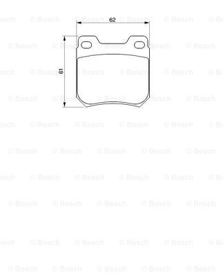 BOSCH Комплект тормозных колодок, дисковый тормоз 0 986 424 754