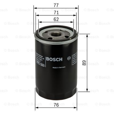 BOSCH Масляный фильтр 0 986 452 044