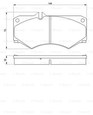 BOSCH Комплект тормозных колодок, дисковый тормоз 0 986 467 841