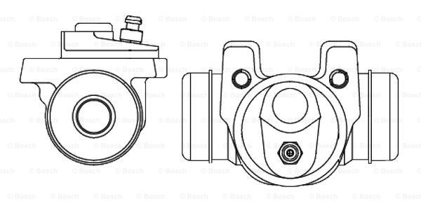 BOSCH Колесный тормозной цилиндр 0 986 475 285