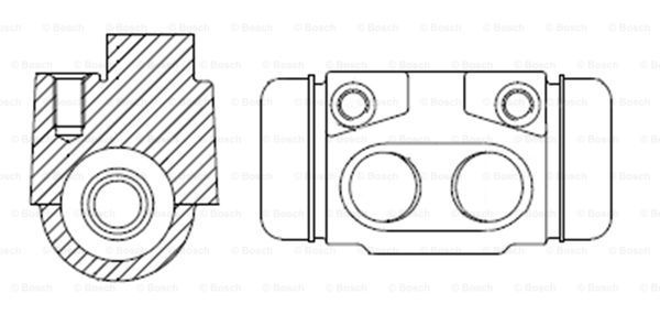 BOSCH Колесный тормозной цилиндр 0 986 475 502