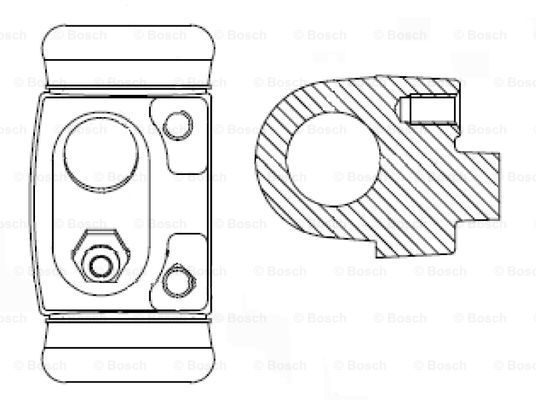 BOSCH Колесный тормозной цилиндр 0 986 475 846