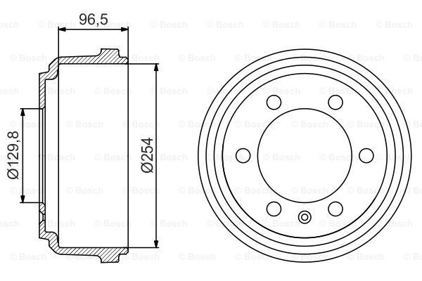 BOSCH Тормозной барабан 0 986 477 218