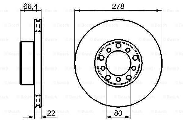 BOSCH Тормозной диск 0 986 478 060