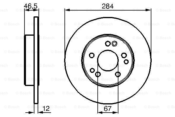 BOSCH Тормозной диск 0 986 478 187