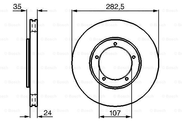 BOSCH Тормозной диск 0 986 478 309