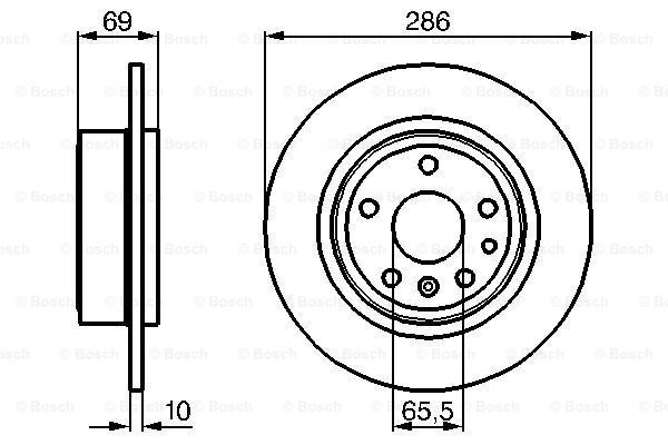 BOSCH Тормозной диск 0 986 478 478