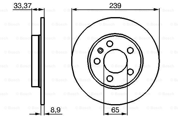 BOSCH Тормозной диск 0 986 478 481