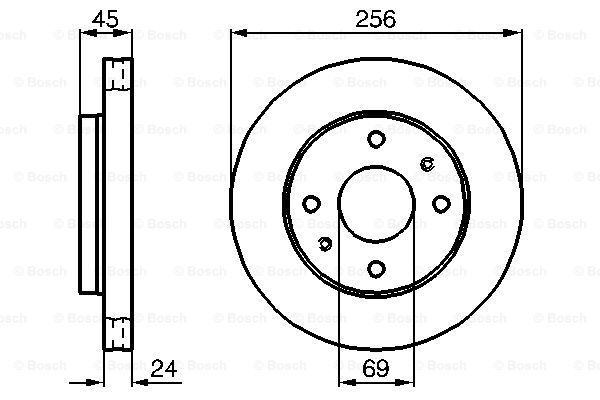 BOSCH Тормозной диск 0 986 478 531