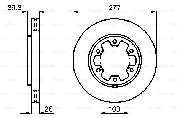 BOSCH Тормозной диск 0 986 478 532