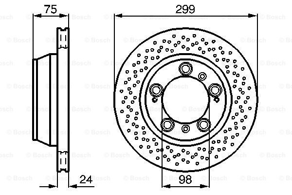 BOSCH Тормозной диск 0 986 478 592