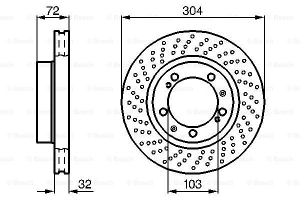 BOSCH Тормозной диск 0 986 478 599