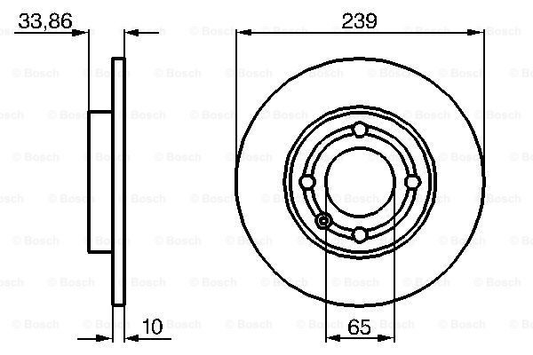 BOSCH Тормозной диск 0 986 478 620