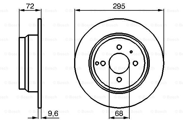 BOSCH Тормозной диск 0 986 478 640