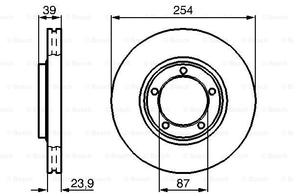 BOSCH Тормозной диск 0 986 478 714