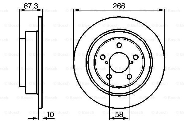 BOSCH Тормозной диск 0 986 478 799