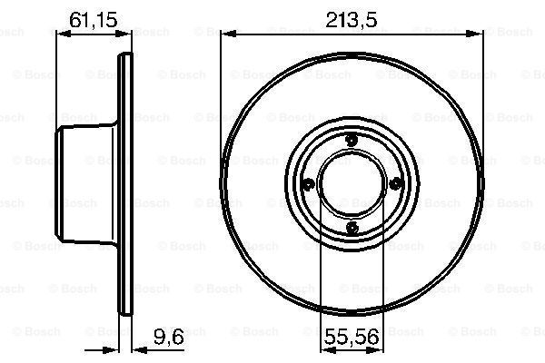 BOSCH Тормозной диск 0 986 478 811