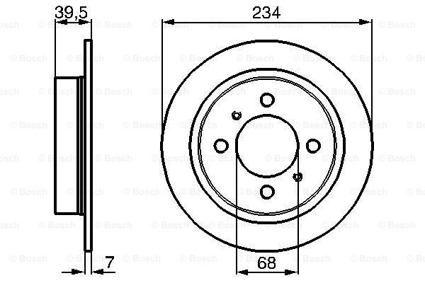 BOSCH Тормозной диск 0 986 478 865