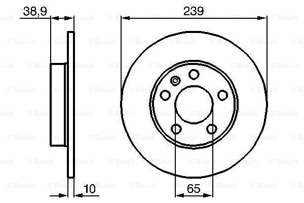 BOSCH Тормозной диск 0 986 478 894