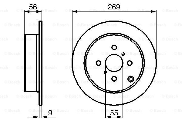 BOSCH Тормозной диск 0 986 479 087