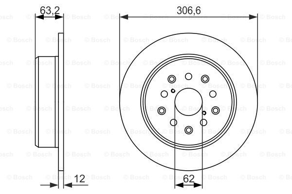 BOSCH Тормозной диск 0 986 479 339