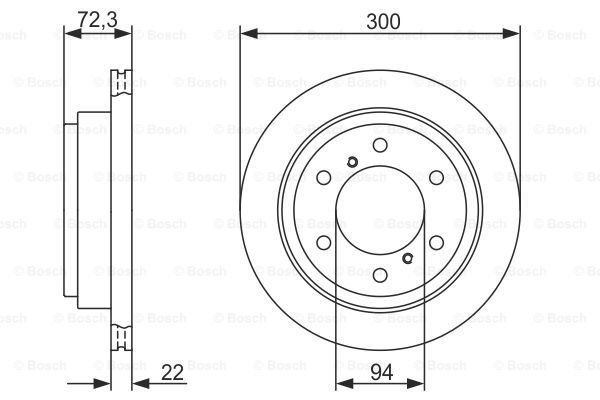 BOSCH Тормозной диск 0 986 479 373