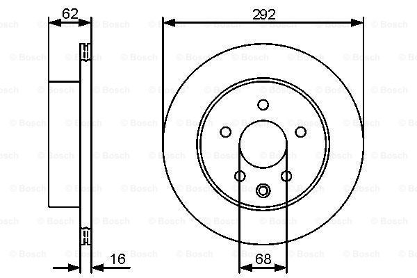 BOSCH Тормозной диск 0 986 479 453